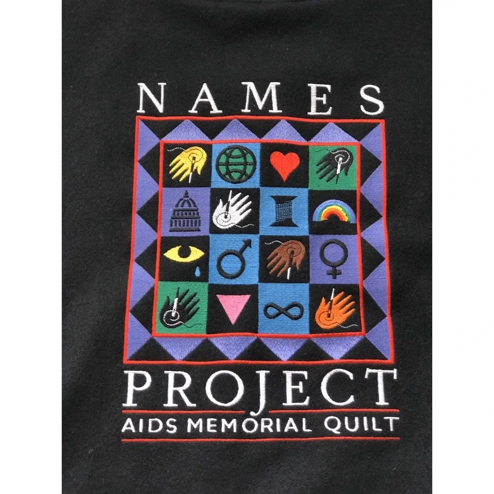 Golden Bear Jacket‎ Men XXL Letterman Names Project AIDS Memorial Quilt LGBTQ
